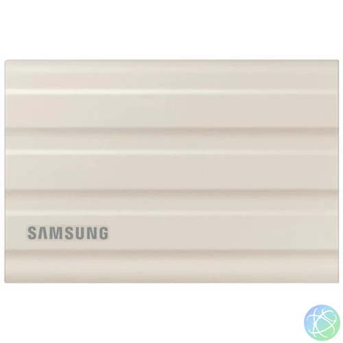 SAMSUNG SSD Külső, 2TB, T7 Shield, Bézs, USB 3.2