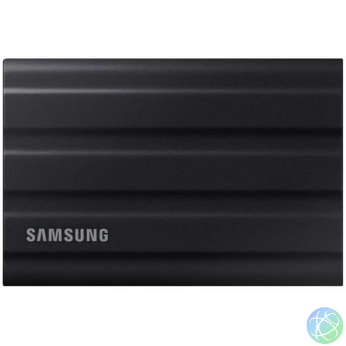 SAMSUNG SSD Külső, 4TB, T7 Shield, Fekete, USB 3.2