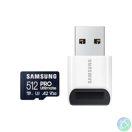 SAMSUNG SD kártya 512GB, PRO Ultimate olvasóval