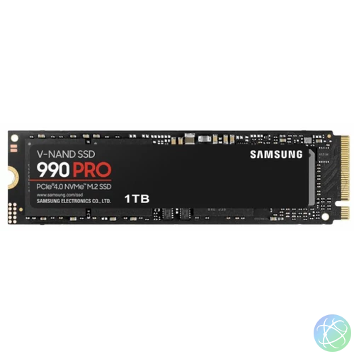 SAMSUNG SSD Belső, 1TB, 990 PRO, PCIe 4.0, NVMe 2.0, 600 TBW