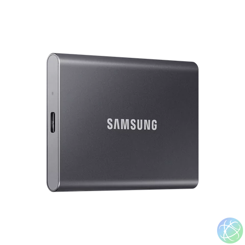 SAMSUNG SSD Külső, 4TB, T7, Titán Szürke, USB 3.2