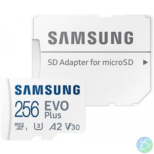 SAMSUNG SD kártya 256GB, EVO PLUS, Blue Wave, 160MB/s