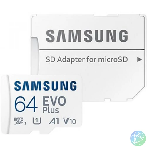 SAMSUNG SD kártya 64GB, EVO PLUS, Blue Wave, 160MB/s