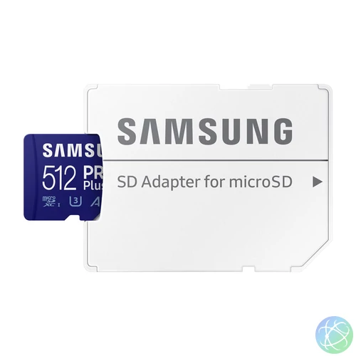 SAMSUNG SD kártya, 512GB, PRO PLUS, Blue Wave