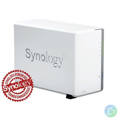 Synology DiskStation DS223j (1GB) 2x SSD/HDD lemezes NAS + regisztrációs kártya