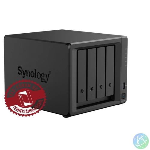 Synology DiskStation DS925+ (4GB) 4x SSD/HDD lemezes NAS + regisztrációs kártya