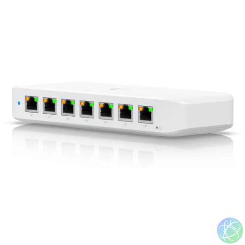 Ubiquiti UniFi USW-Ultra 8xGbE LAN port 7x PoE+ (52W) L2 menedzselhető switch