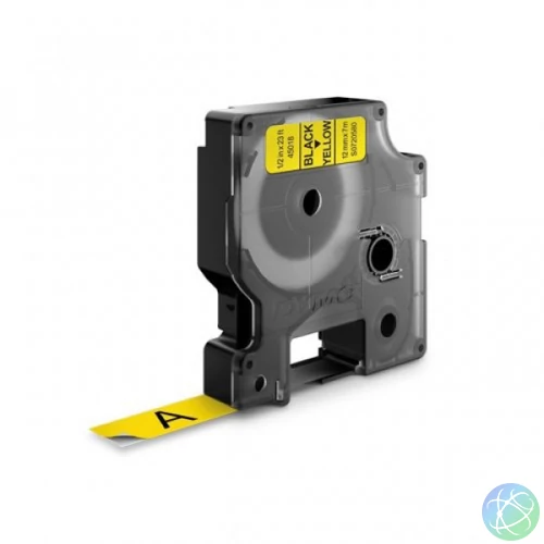 Utángyártott DYMO D1 45018 kazetta 12mm x 7 m sárga-fekete #S0720580