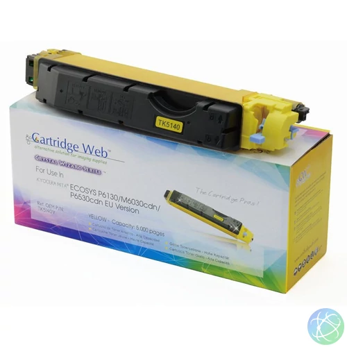 KYOCERA TK5140Y Toner Yellow CHIPPES CartridgeWeb (For use)