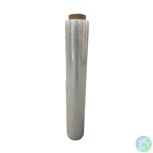Kézi stretch fólia (Nyújtható, 23 mikron,Transzparens), 109m, 1,15kg fólia, 1,5 kg/tekercs
