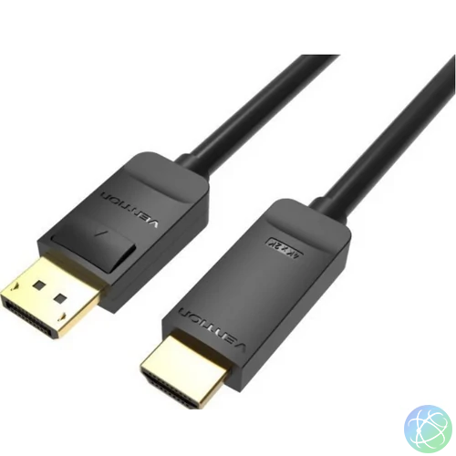 Vention Displayport 4K -> HDMI, (fekete), 1,5m, kábel