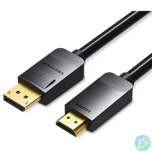 Vention Displayport -> HDMI, (fekete), 2m, kábel