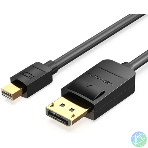 Vention mini Displayport -> Displayport, (fekete), 1,5m,  kábel