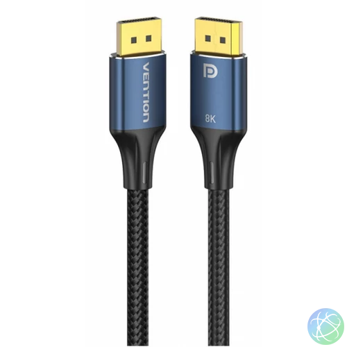 Vention DisplayPort/M (8K,HD, szövet, alu), 5m, kábel