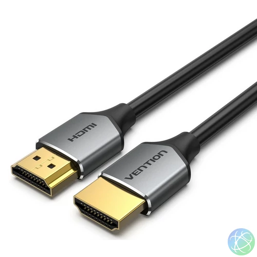 Vention HDMI/M ->HDMI/M (ultravékony, HD, alu,szürke), 1,5m, kábel