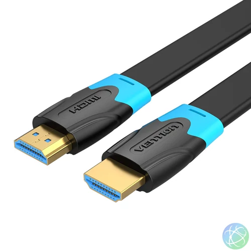 Vention HDMI 2.0 (lapos, fekete), 2m, kábel