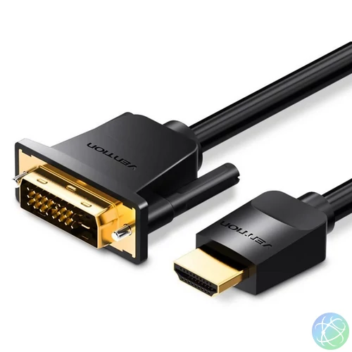 Vention HDMI -> DVI, (fekete), 5m, kábel