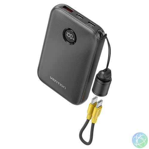 Vention FKAB0-C 10000mah, (fekete,22,5W) , powerbank