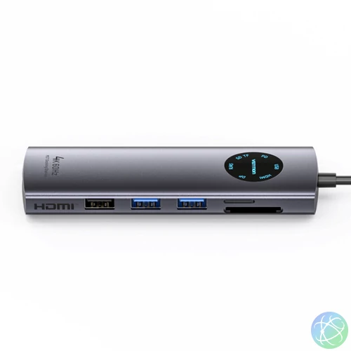 Vention USB-C -> DP/HDMI/USB 3.0*2/USB 2.0/RJ45/SD/TF/PD MST, dokkoló