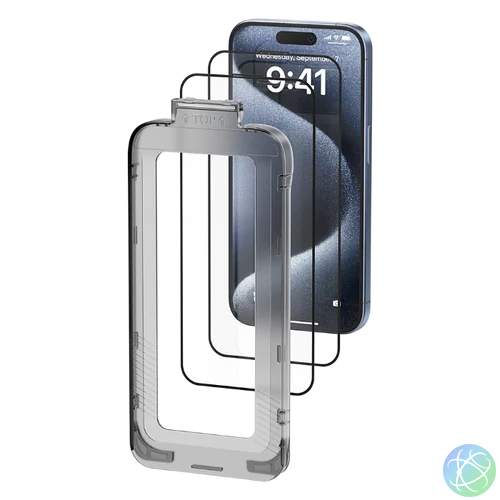 Vention iPhone 16, (HD edzett üveg, pormentesítővel), telefon kijelző védő üveg