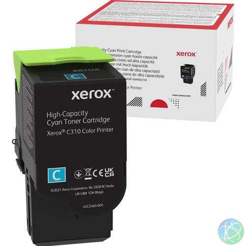 Xerox C310,C315 toner Cyan 5500 oldalra