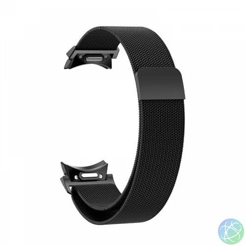 Samsung Watch 6 mágneses fém óraszíj, 20mm, Fekete