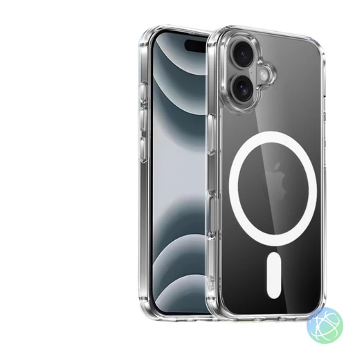 iPhone 16 Plus mágneses szilikon tok, Átlátsz.