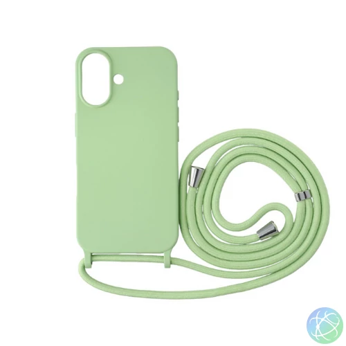 iPhone 16  TPU+PC fesztiváltok, nyári liget azonos színű nyakbaa