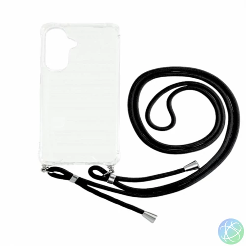 Sam A56 TPU+PC Átlát.tok,Fekete zsinórral