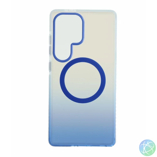 Samsung S25 Ultra mágneses tok, Kék-Átlátszó
