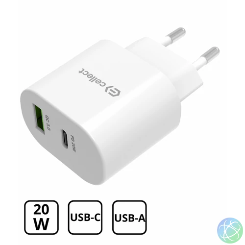 Hálózati töltő adapter gyorstöltő funkcióval 20W