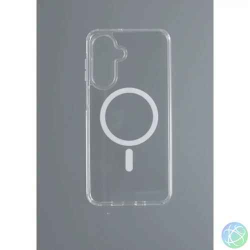 Samsung A17 mágneses szilikon tok, Átlátszó