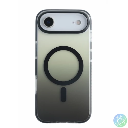 iPhone 17 Air mágneses tok, Fekete-átlátszó