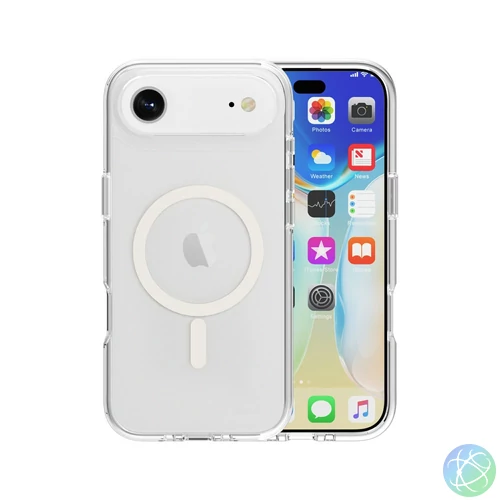 iPhone 17 Air TPU+PC mágneses szilikon tok, Átlát
