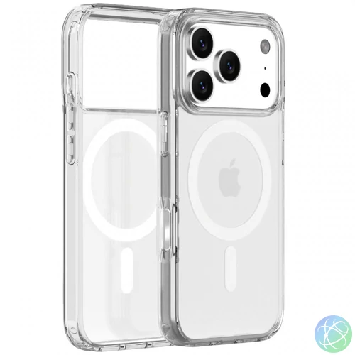 iPhone 17 Pro mágneses szilikon tok, Átlátszó