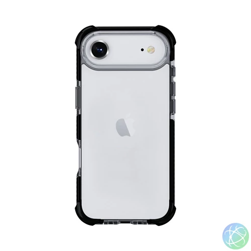 iPhone 17 Air ütésálló szilikon hátlap, Fekete