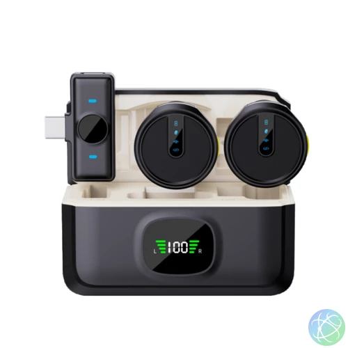 Cellect vezeték nélküli mikrofon Type-C csatlakozóval, Fekete