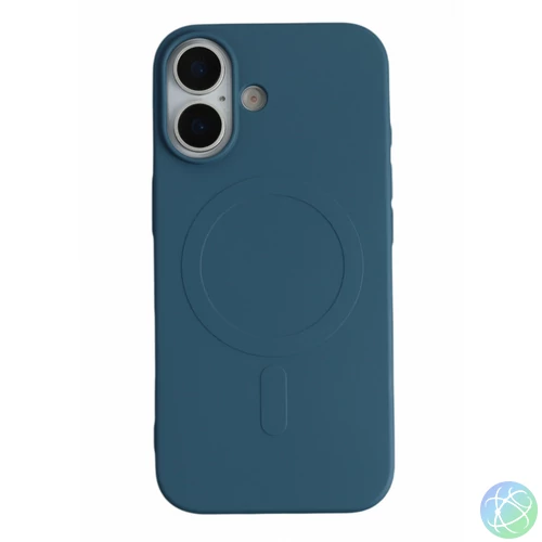 iPhone 17 mágneses szilikon tok, Kék