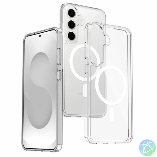 Samsung S25 FE mágneses tok, Átlátszó