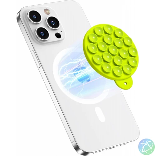 Mágneses tapadókorong mobiltelefonhoz, Neonsárga