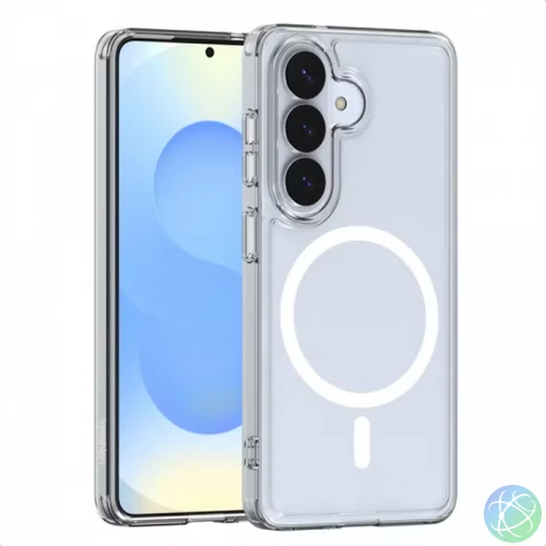 Samsung S26 Plus TPU+PC mágneses szil tok, Átlát