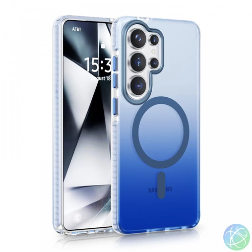 Samsung S26 Ultra mágneses tok, Kék-Átlátszó