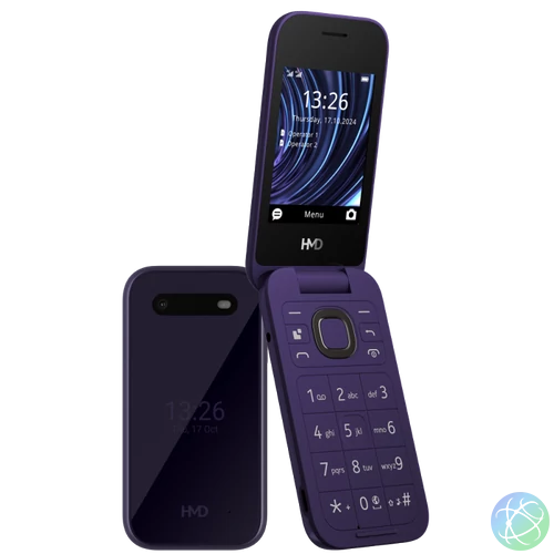 HMD 2660 FLIP 4G DS lila kártyafüggetlen mobiltelefon