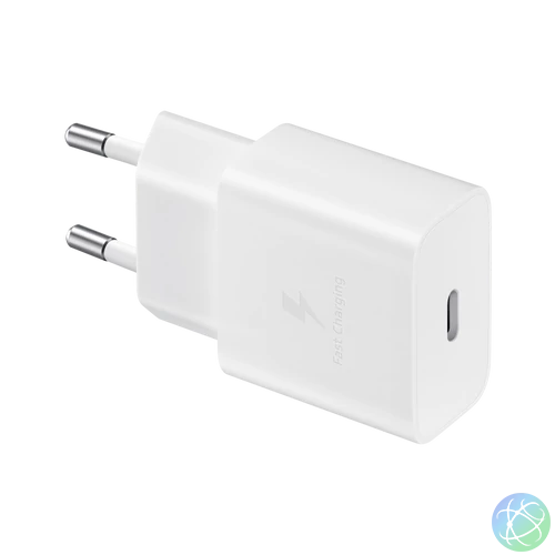 Sam hálózati adapter kábellel,15W PD USB-C,Fehér