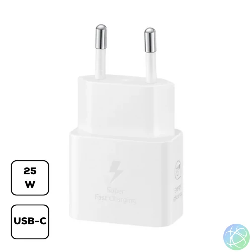 Samsung hálózati adapter, 25W, fehér