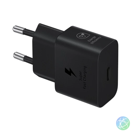 Samsung hálózati adapter kábellel, 25W, fekete