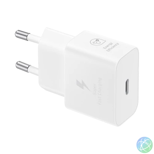 Samsung hálózati adapter kábellel, 25W, fehér