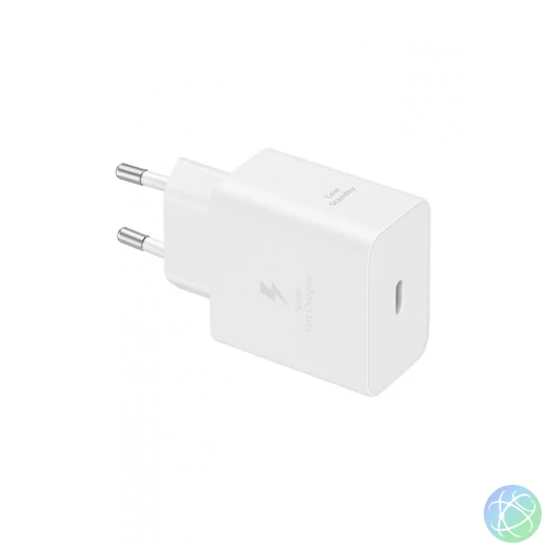 Samsung hálózati adapter kábellel,45W PD USB-C,fehér