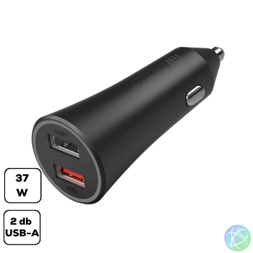 Xiaomi Mi Dual-Port 37W autós töltő, USB