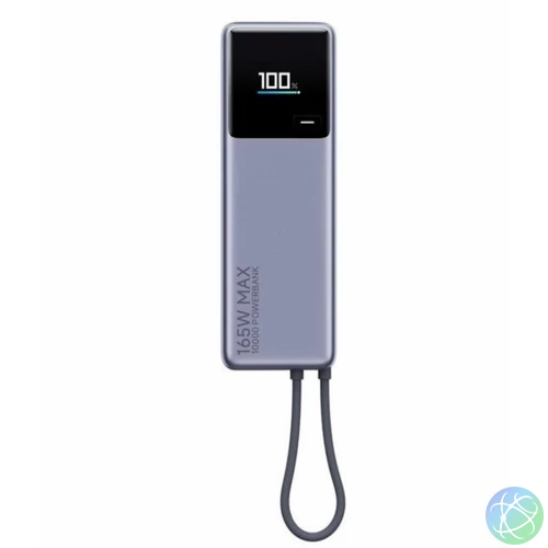 Xiaomi PowerBank 165 W 10000mAh  usb-c kábel szürke BHR9361